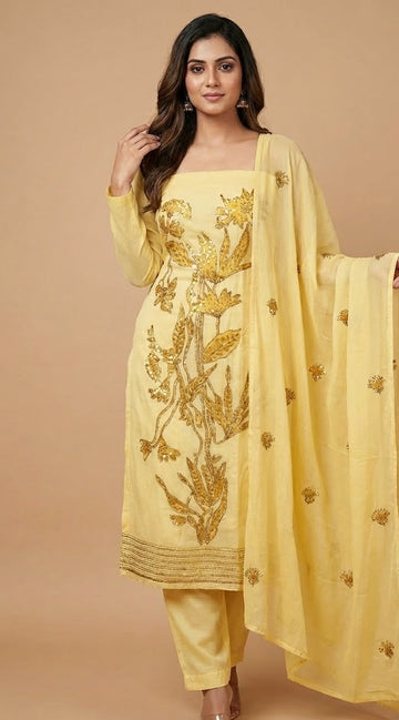 Chickenkari Salwar | P8037