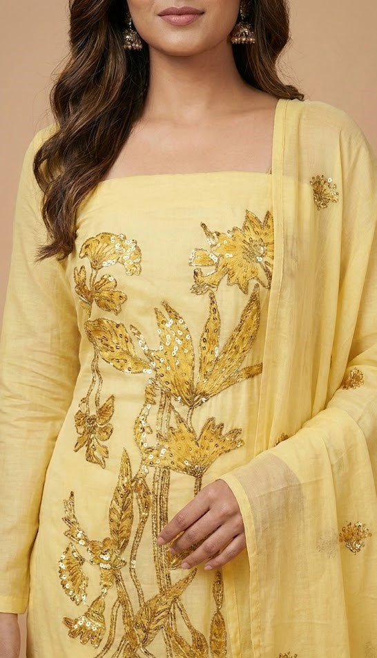 Chickenkari Salwar | P8037