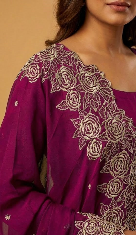 Viscose Organza Salwar | P0139